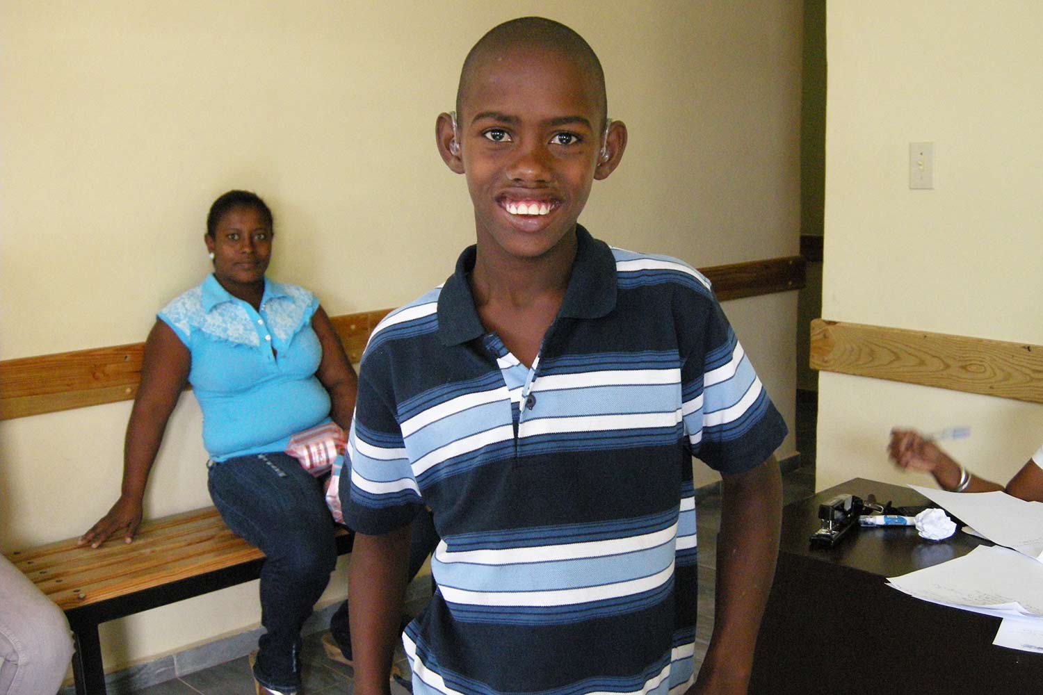 Boy Hearing Aids in Dominican Republic
